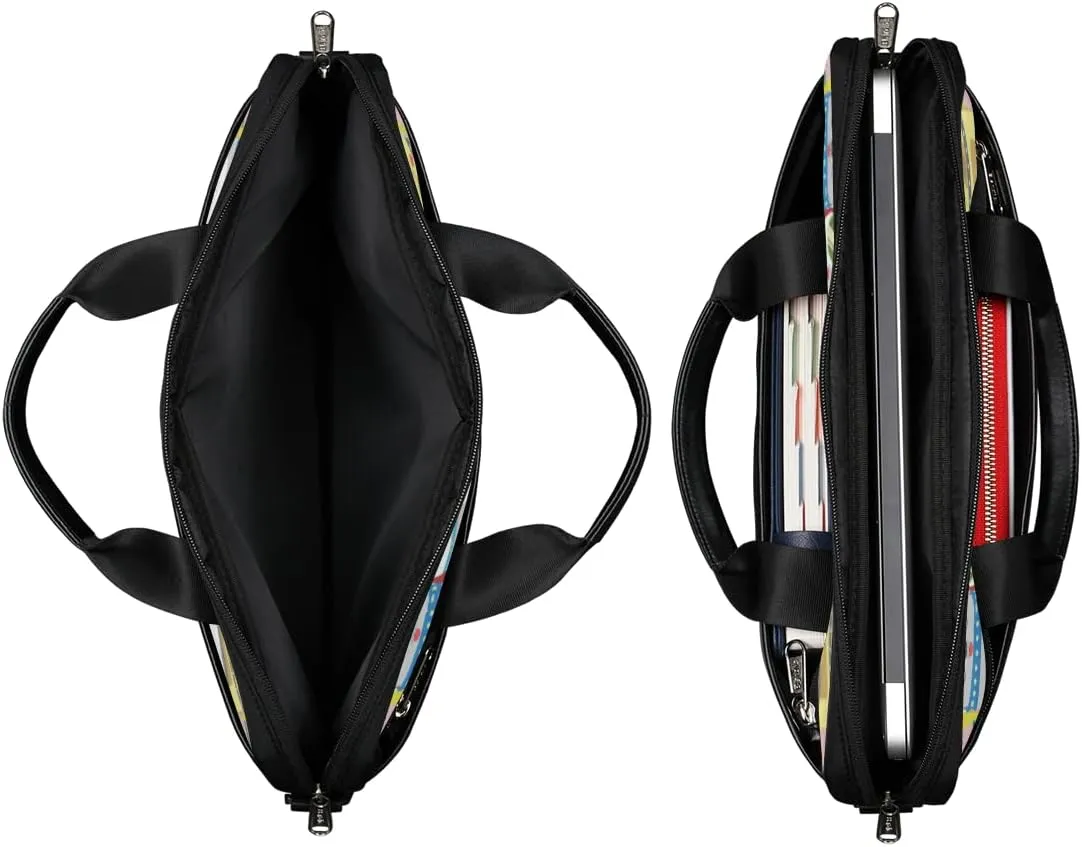 Beautiful African Woman Laptop Shoulder Messenger Bag Waterproof Laptop Briefcase with Handle and Padded Strap Case Sleeve