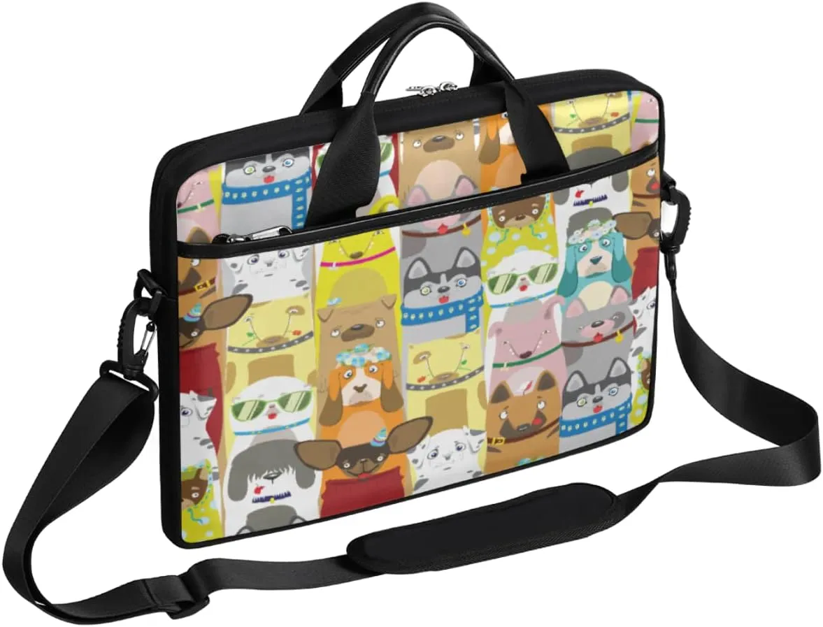 Beautiful African Woman Laptop Shoulder Messenger Bag Waterproof Laptop Briefcase with Handle and Padded Strap Case Sleeve