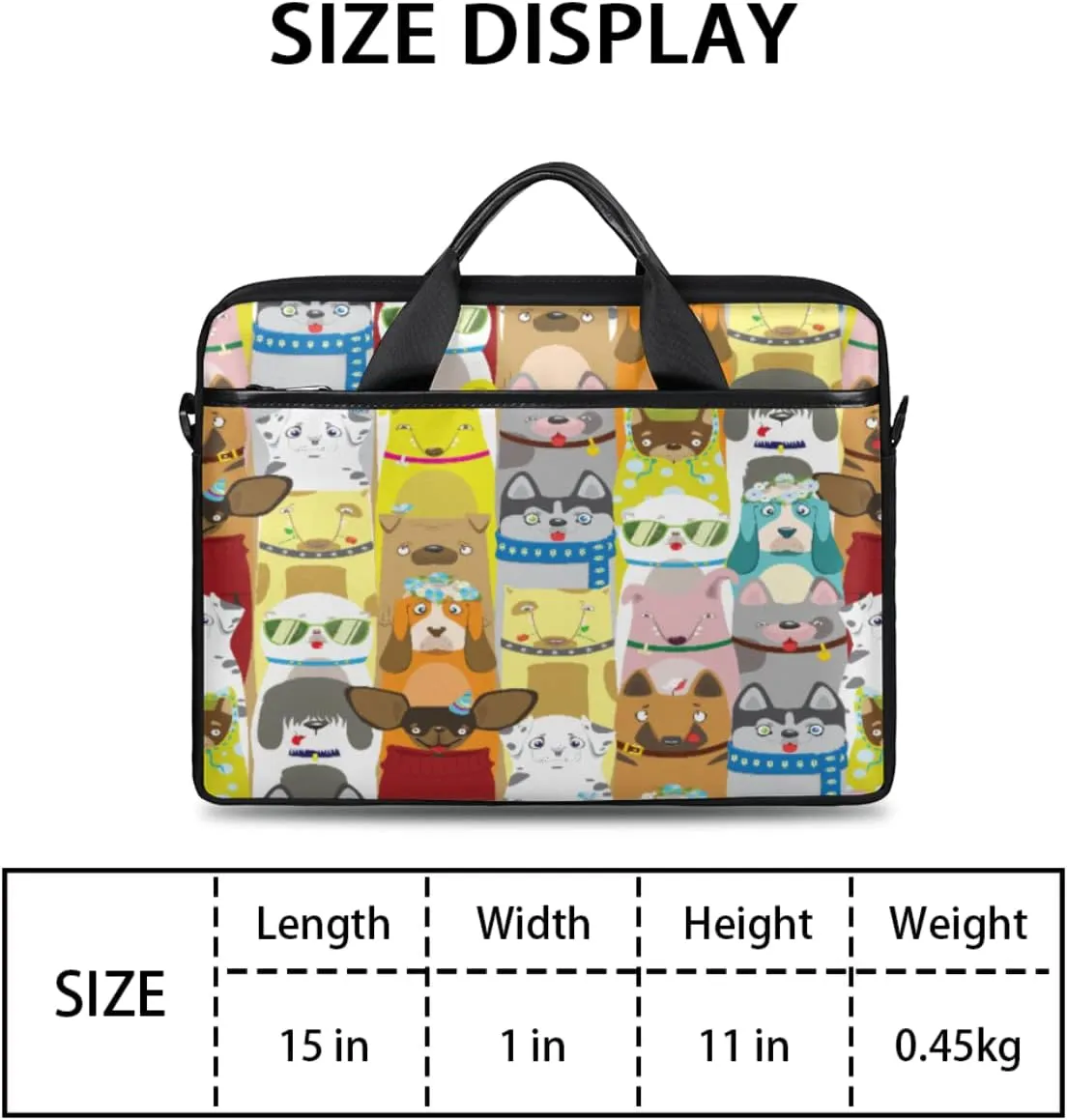 Beautiful African Woman Laptop Shoulder Messenger Bag Waterproof Laptop Briefcase with Handle and Padded Strap Case Sleeve