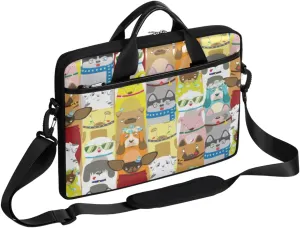 Beautiful African Woman Laptop Shoulder Messenger Bag Waterproof Laptop Briefcase with Handle and Padded Strap Case Sleeve