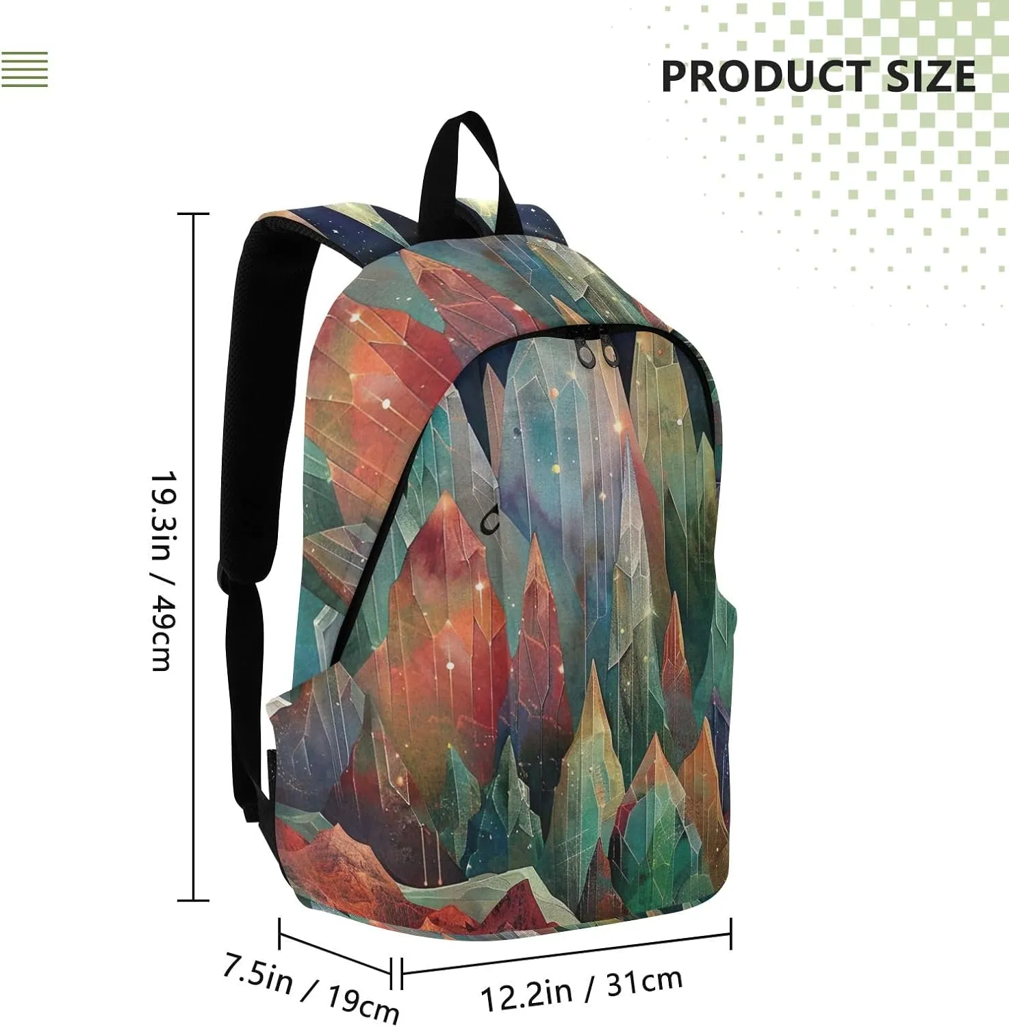Beautiful Jewel Mountain Womens Laptop Backpack, Multifunctional Travel Backpack, Travel Backpack Waterproof
