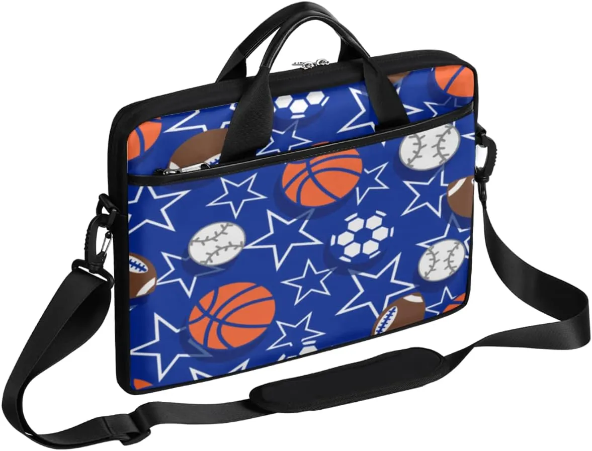 Beautiful Peacock Tail Watercolor Laptop Shoulder Messenger Bag Waterproof Laptop Briefcase with Handle Padded Strap