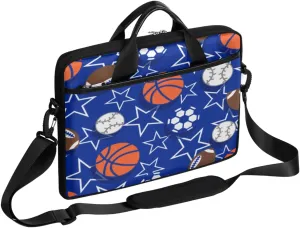 Beautiful Peacock Tail Watercolor Laptop Shoulder Messenger Bag Waterproof Laptop Briefcase with Handle Padded Strap