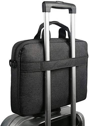 Bennett™ Mystic Unisex Adult Men's Laptop Bag 15.6 inch Side Shoulder Briefcase Satchel Messenger Business Bags for Men & Women Front Pocket for Laptop Accessories - Black (6 Month Warranty)