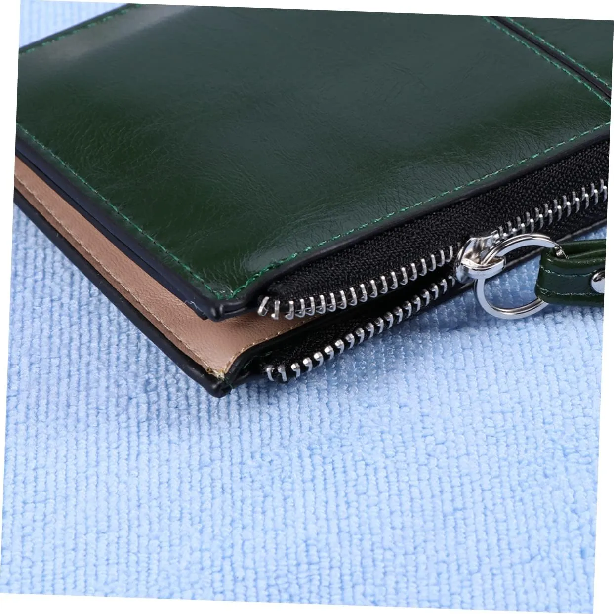 BESPORTBLE Zipper Buckle Clutch Purse Women Evening Dark Handbags Ladies Wallet High Capacity Envelope Bag Mobile Handbag Holder Green