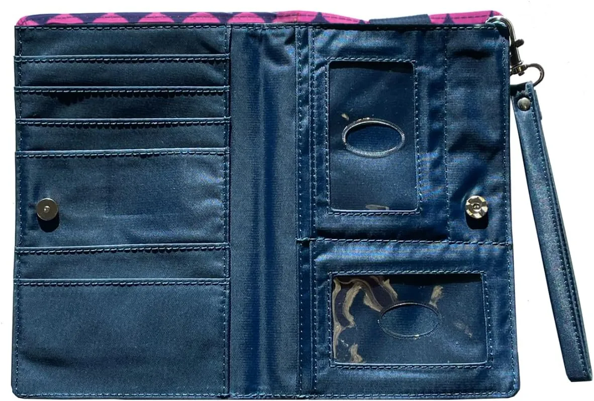 Big Skinny Women's Plus Size myPhone Bi-Fold Slim Wallet, Holds Up to 20 Cards