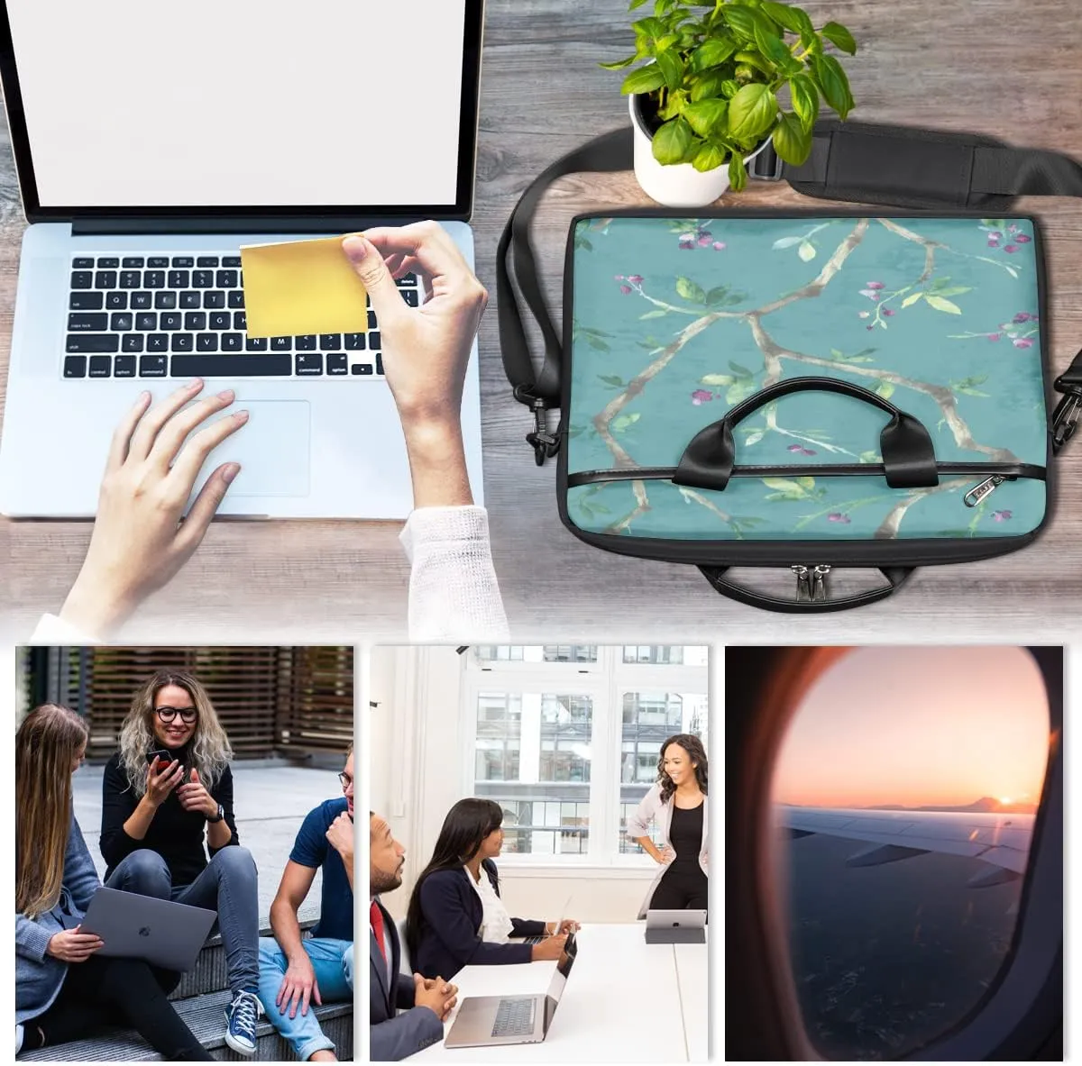 Billiards Sport Laptop Shoulder Messenger Bag Waterproof Laptop Briefcase with Handle and Padded Strap Case Sleeve
