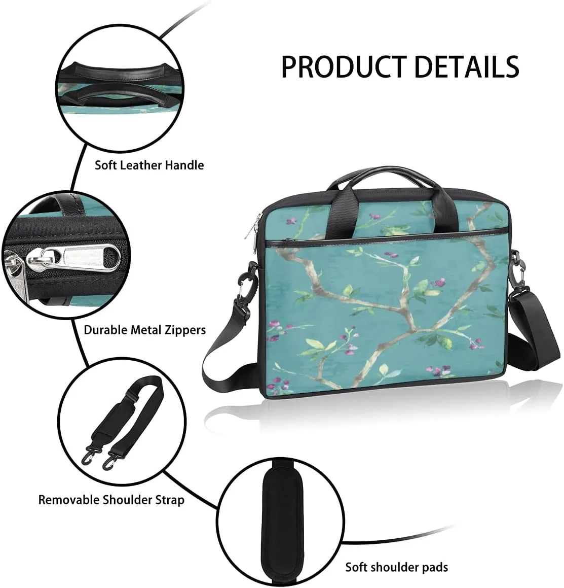 Billiards Sport Laptop Shoulder Messenger Bag Waterproof Laptop Briefcase with Handle and Padded Strap Case Sleeve