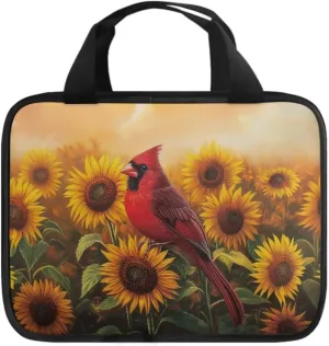 Bird Sunflower Bible Covers for Women Ladies Waterproof Bible Carrying Case with Handle Stylish Bible Holder Case Lightweight Church Bag Gift for Mother Lady Women Men