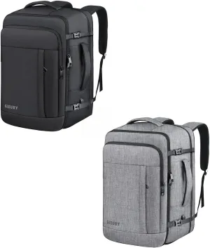 Black and Grey Carry On Backpack Bundle