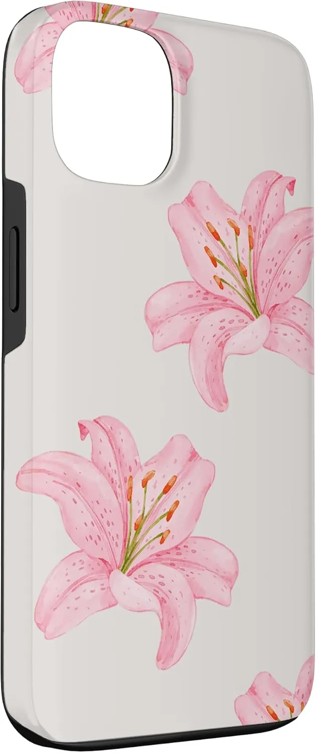 Blooming Tiger Lily Coquette Girls Cute Pink Case for iPhone 13