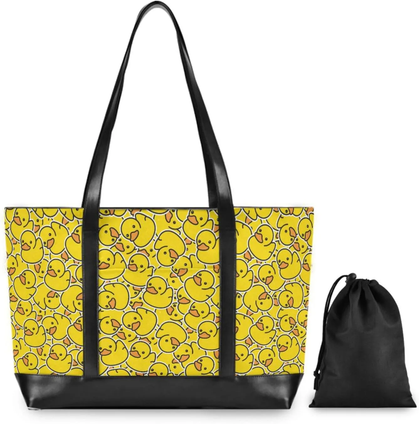 Blueberry Fruit Laptop Tote Bag for Women - Canvas Teacher Work Travel Bag with Zipper