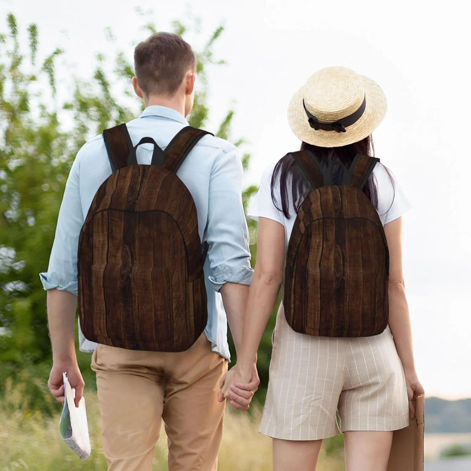 Board Stripe Canvas Casual Lightweight Duffel Bag, Fashion Duffel Bag, Casual Daypack, Unisex Travel Backpack