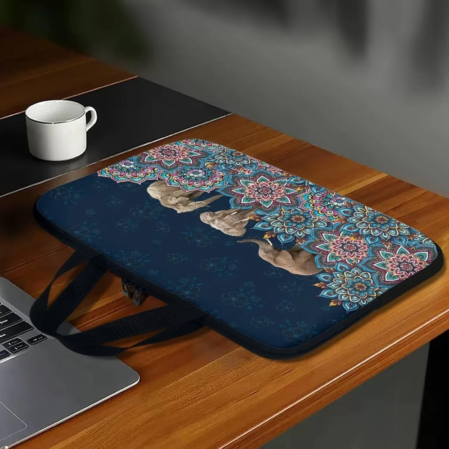 Boho Aztec Print Laptop Sleep Bag for Men Slim Briefcase Laptop Messenger Bag 17inch Laptop Sleeve Case Handbag Laptop Cover Cute Laptop Tote Bag for 14"15"15.6"17.3"Laptop