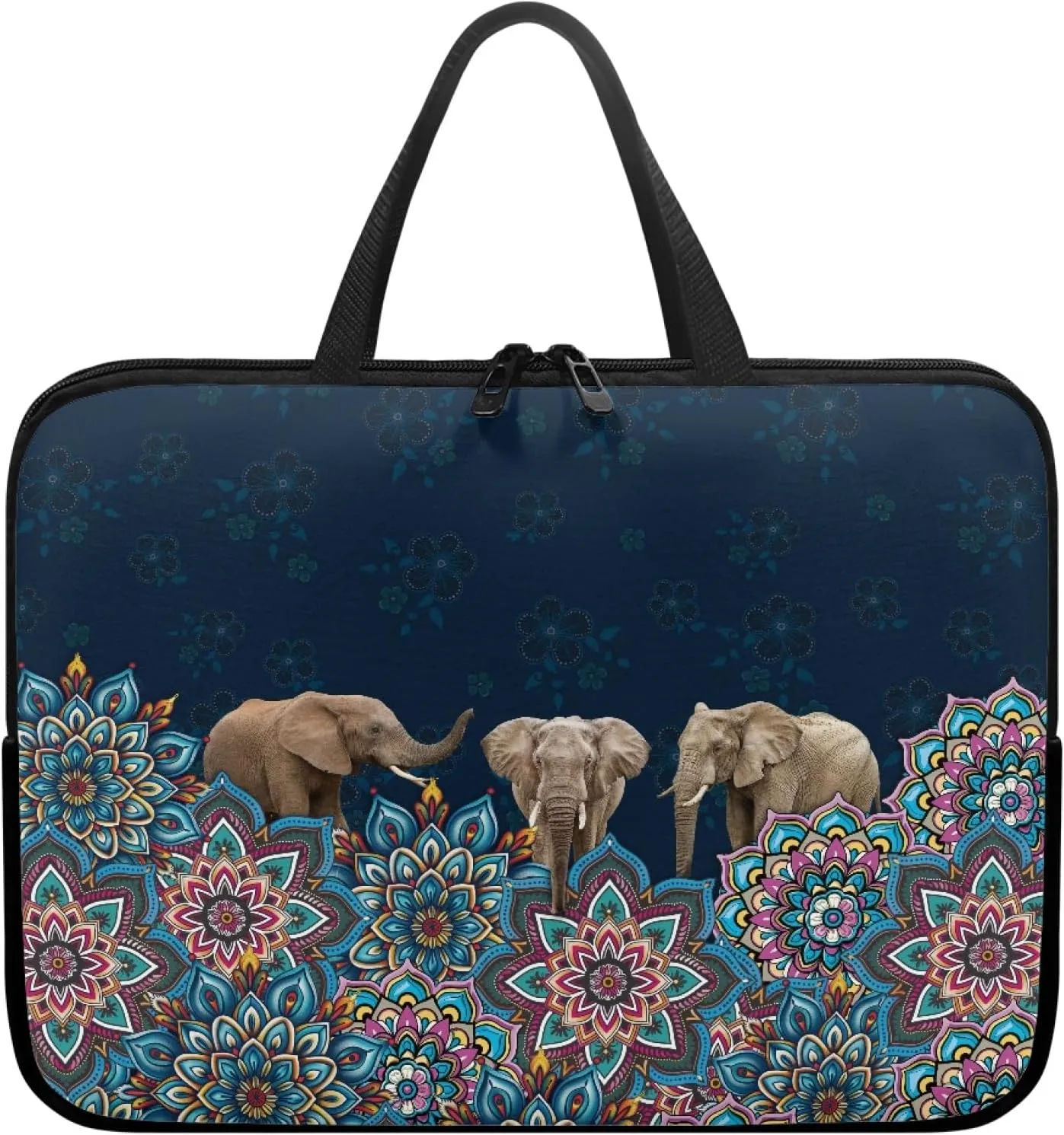 Boho Aztec Print Laptop Sleep Bag for Men Slim Briefcase Laptop Messenger Bag 17inch Laptop Sleeve Case Handbag Laptop Cover Cute Laptop Tote Bag for 14"15"15.6"17.3"Laptop