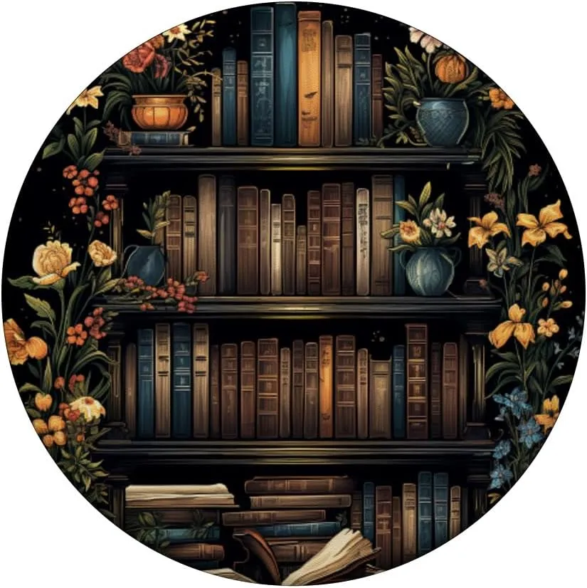 Book Lover Libraries Bookworm Reading Literature Librarian PopSockets Adhesive PopGrip
