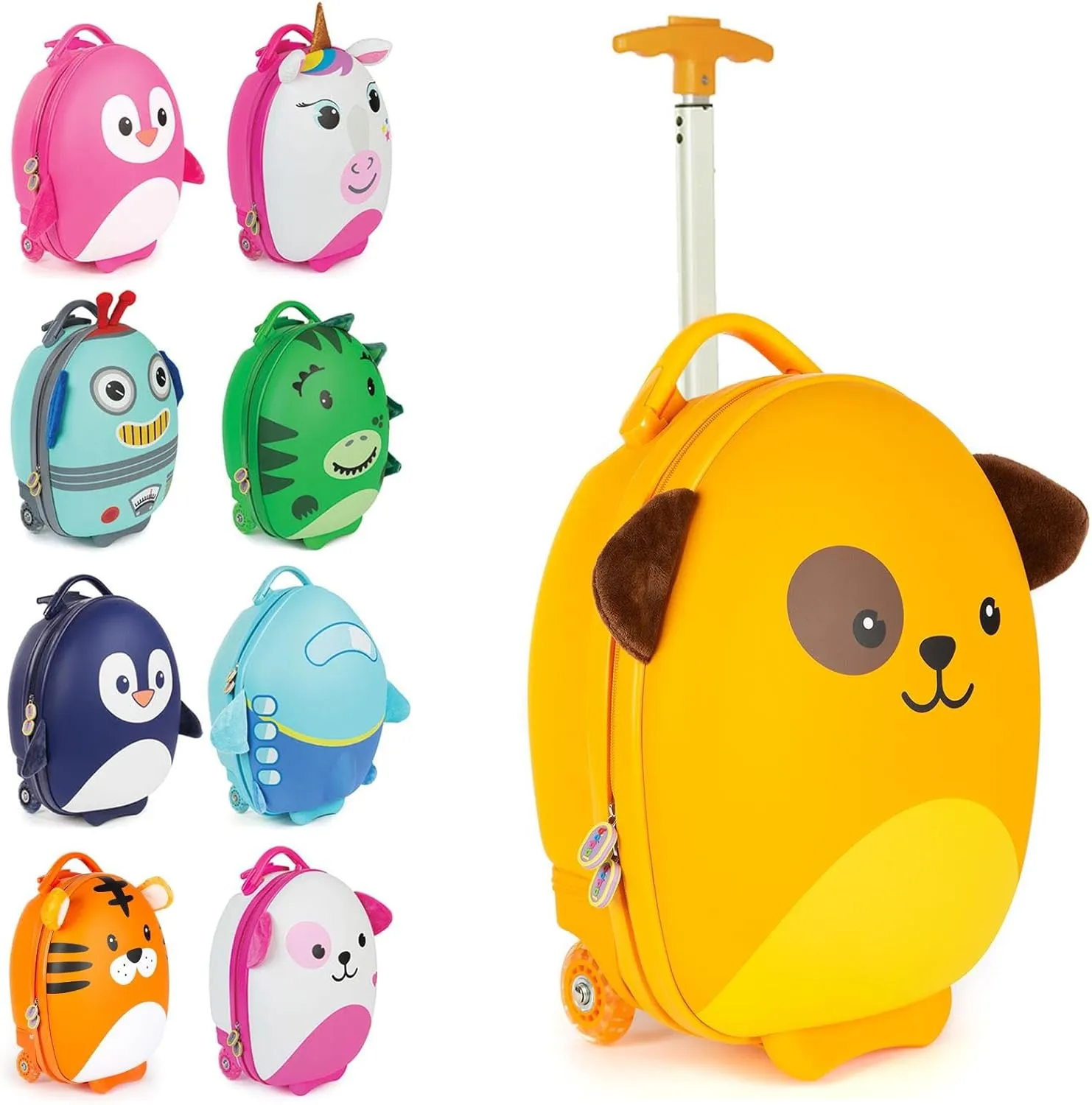 boppi Tiny Trekker Kids Luggage Travel Suitcase Carry On Cabin Bag Holiday Pull Along Trolley Lighweight Wheeled Holdall 17 Litre Hand Case American Airlines Underseat Compliant American Airlines Underseat Compliant