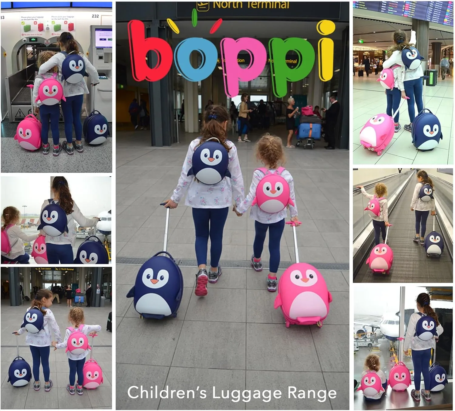 boppi Tiny Trekker Kids Luggage Travel Suitcase Carry On Cabin Bag Holiday Pull Along Trolley Lighweight Wheeled Holdall 17 Litre Hand Case American Airlines Underseat Compliant American Airlines Underseat Compliant