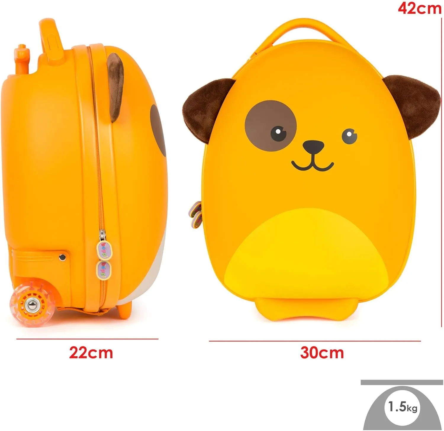 boppi Tiny Trekker Kids Luggage Travel Suitcase Carry On Cabin Bag Holiday Pull Along Trolley Lighweight Wheeled Holdall 17 Litre Hand Case American Airlines Underseat Compliant American Airlines Underseat Compliant