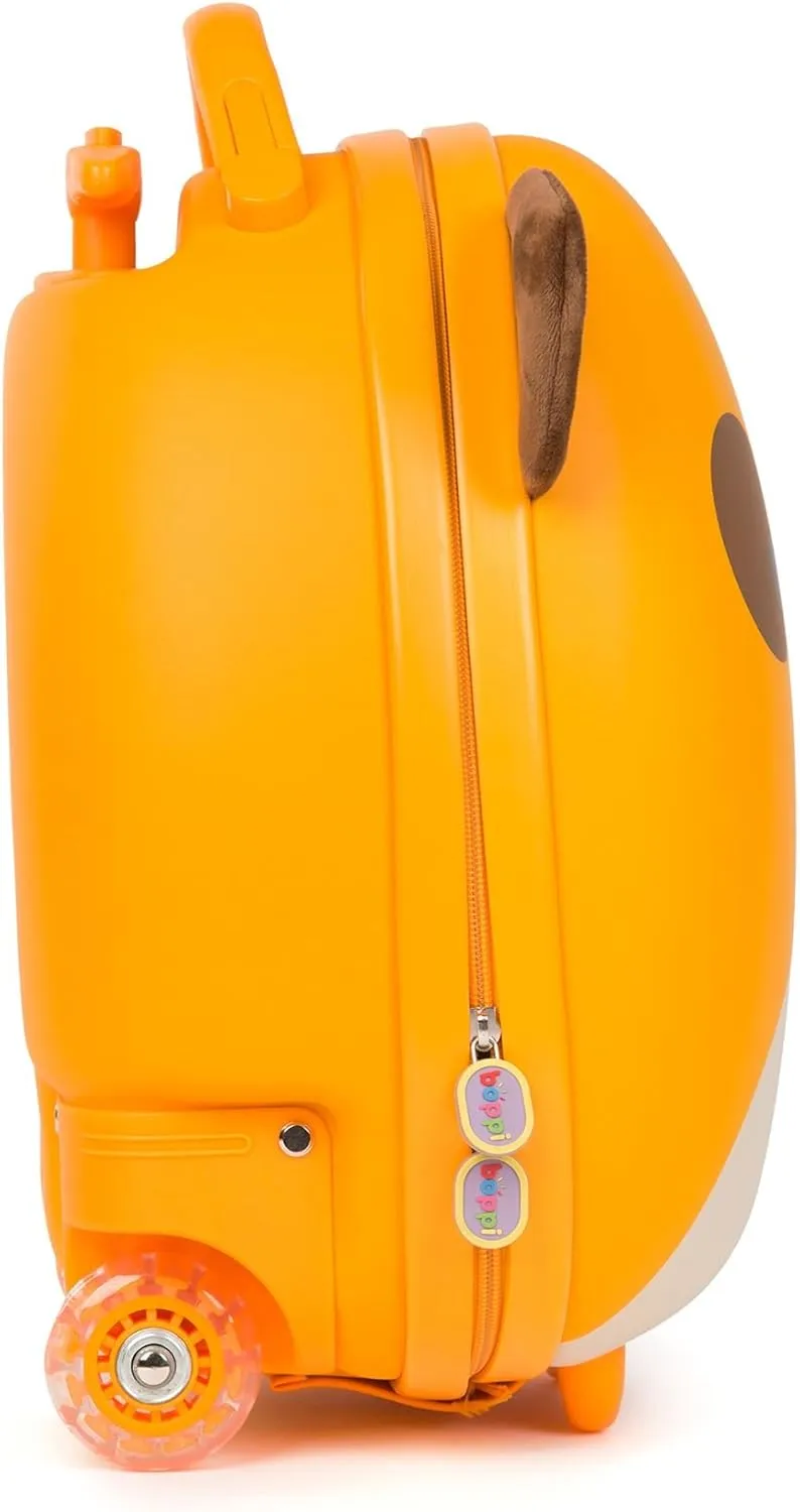 boppi Tiny Trekker Kids Luggage Travel Suitcase Carry On Cabin Bag Holiday Pull Along Trolley Lighweight Wheeled Holdall 17 Litre Hand Case American Airlines Underseat Compliant American Airlines Underseat Compliant