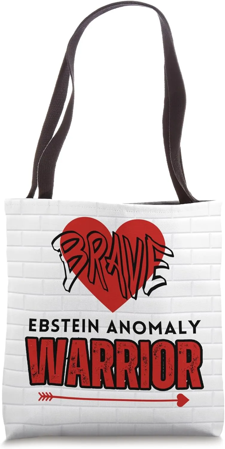Brave Ebstein Anomaly Congenital Heart Defect Warrior Tote Bag