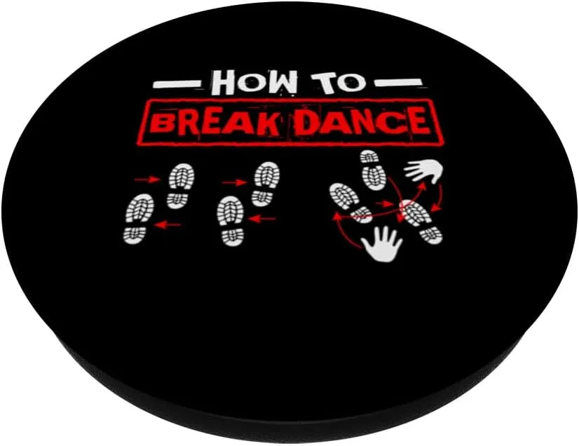 Break Dance Shoes Prints Street Breakdancer Dancer Breaking PopSockets Adhesive PopGrip