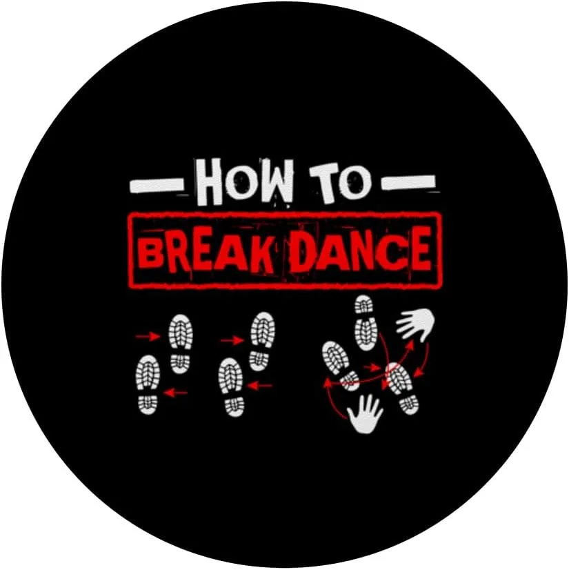 Break Dance Shoes Prints Street Breakdancer Dancer Breaking PopSockets Adhesive PopGrip