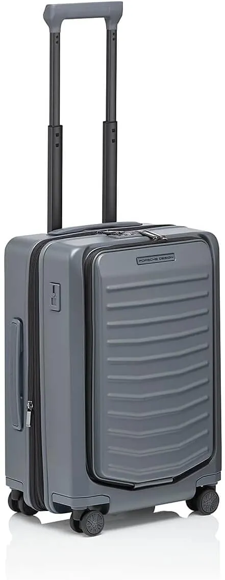 Bric's PORSCHE DESIGN 21" Spinner Expandable Carry-On Luggage - 15" Laptop Compartment - Roadster Travel Hardside Suitcase - Anthracite Matte