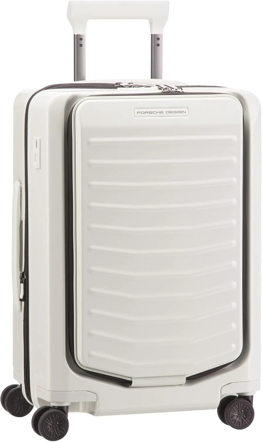 Bric's PORSCHE DESIGN 21" Spinner Expandable Carry-On Luggage - 15" Laptop Compartment - Roadster Travel Hardside Suitcase - White