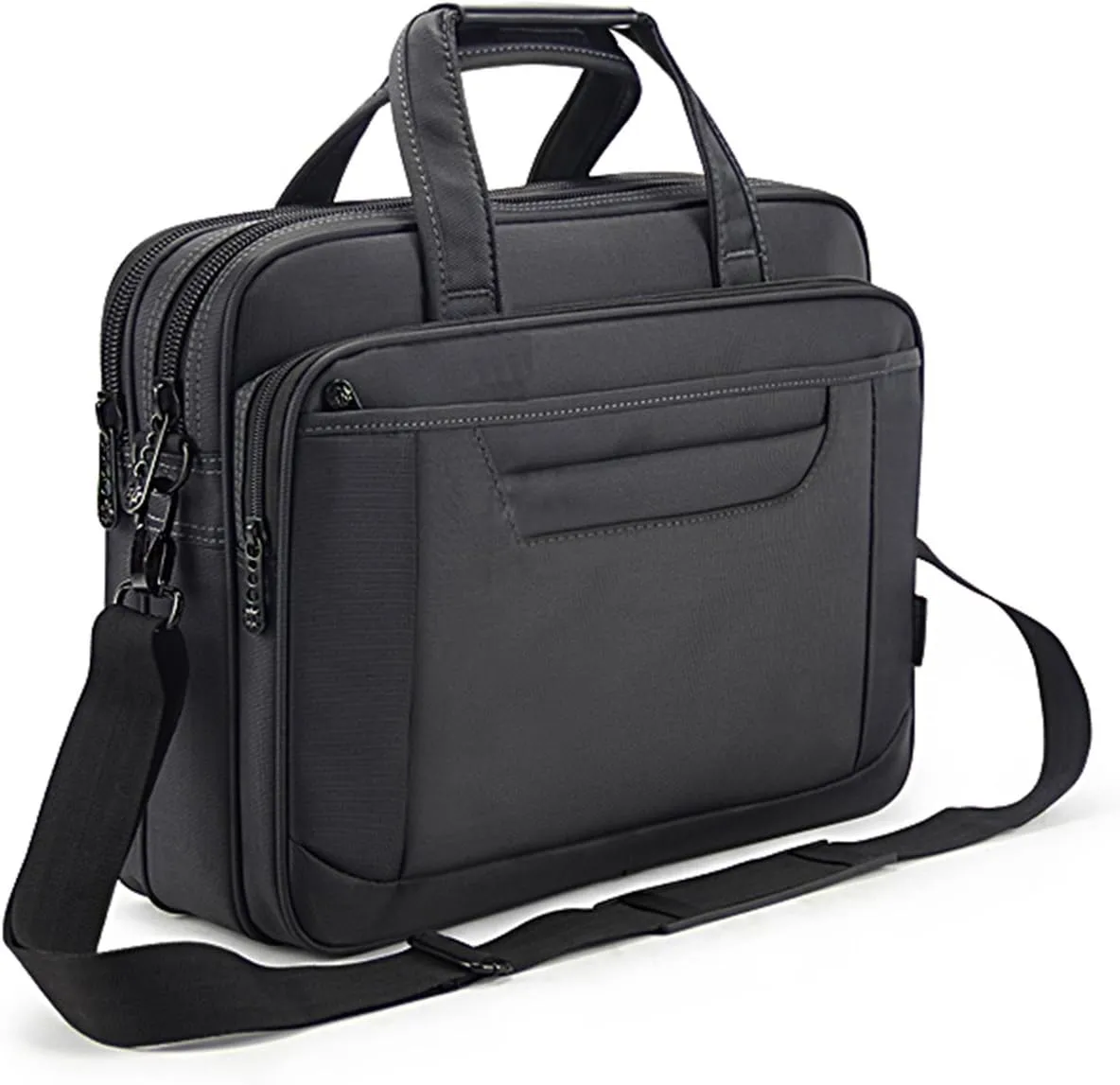 Briefcase Bag 15.6 Inch Laptop Messenger Bag Business Office Bag for Men Women, Waterproof Stylish Nylon Multi-Functional Shoulder Bag fit for Computer Notebook MacBook Hp Dell Lenovo Asus Apple Acer