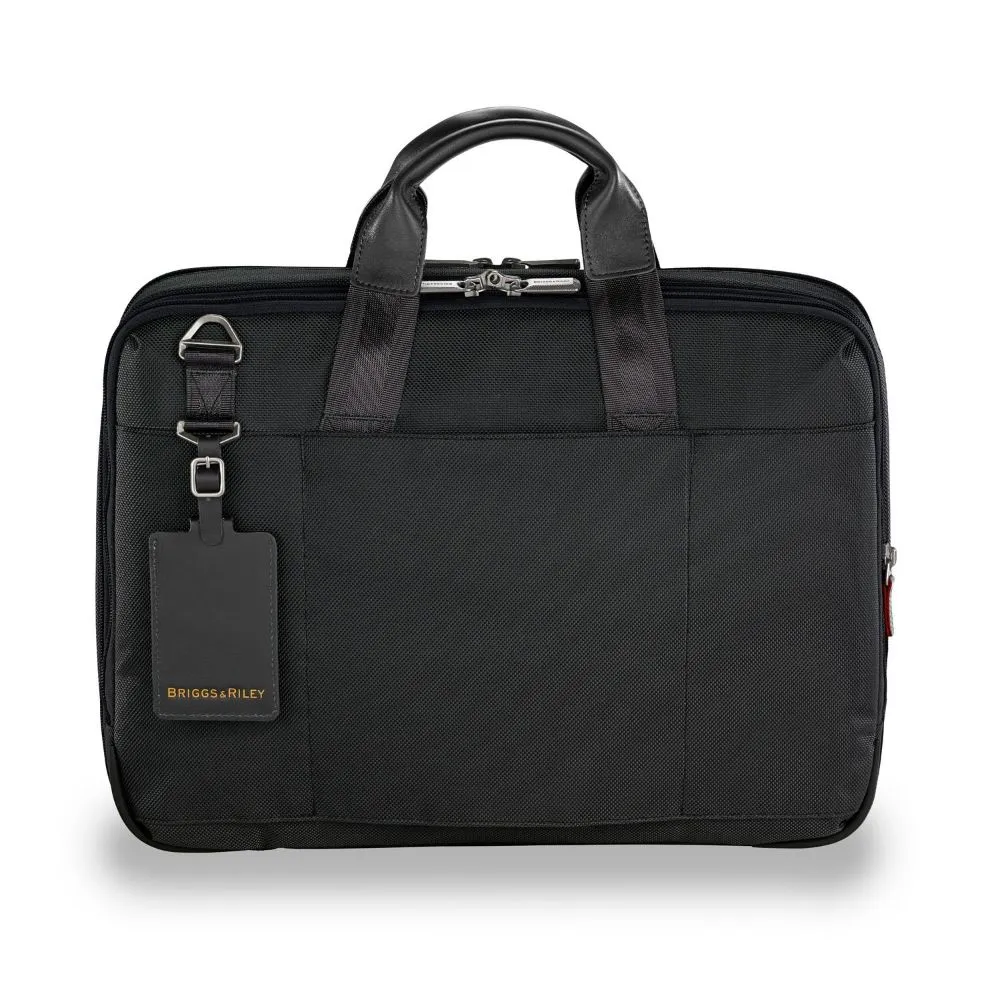 Briggs & Riley Work 12" Expandable Brief Black Blacksize Medium