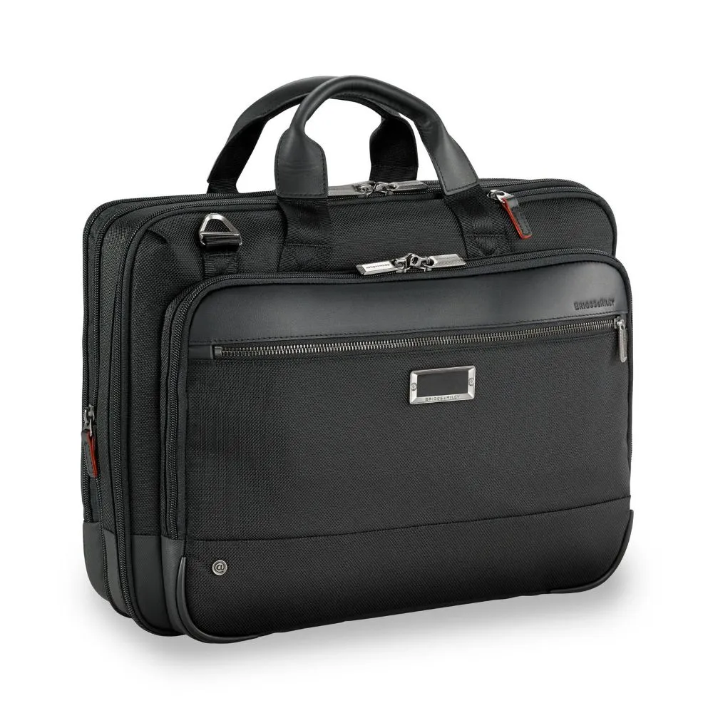Briggs & Riley Work 12" Expandable Brief Black Blacksize Medium