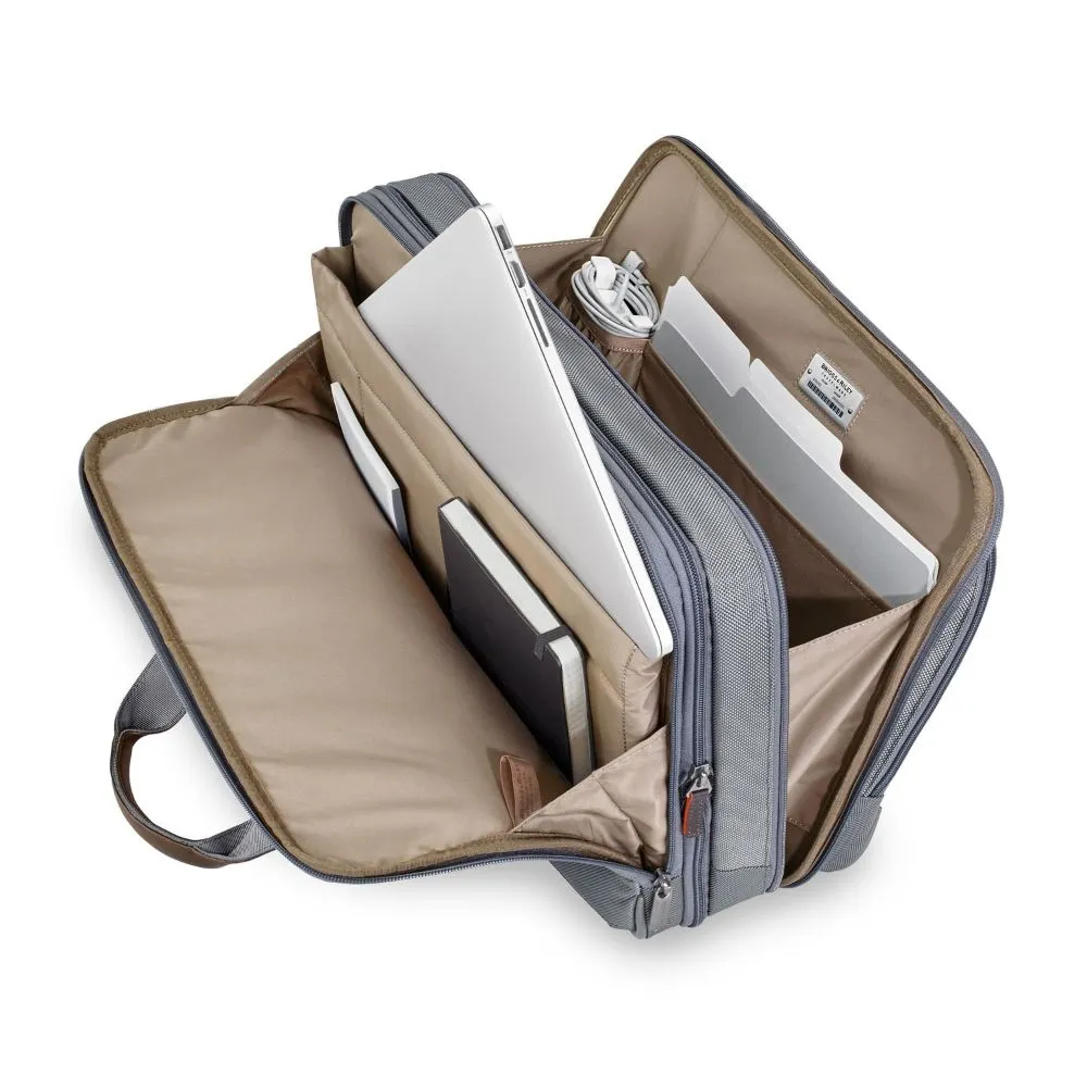 Briggs & Riley Work 12" Expandable Brief Grey Greysize Medium