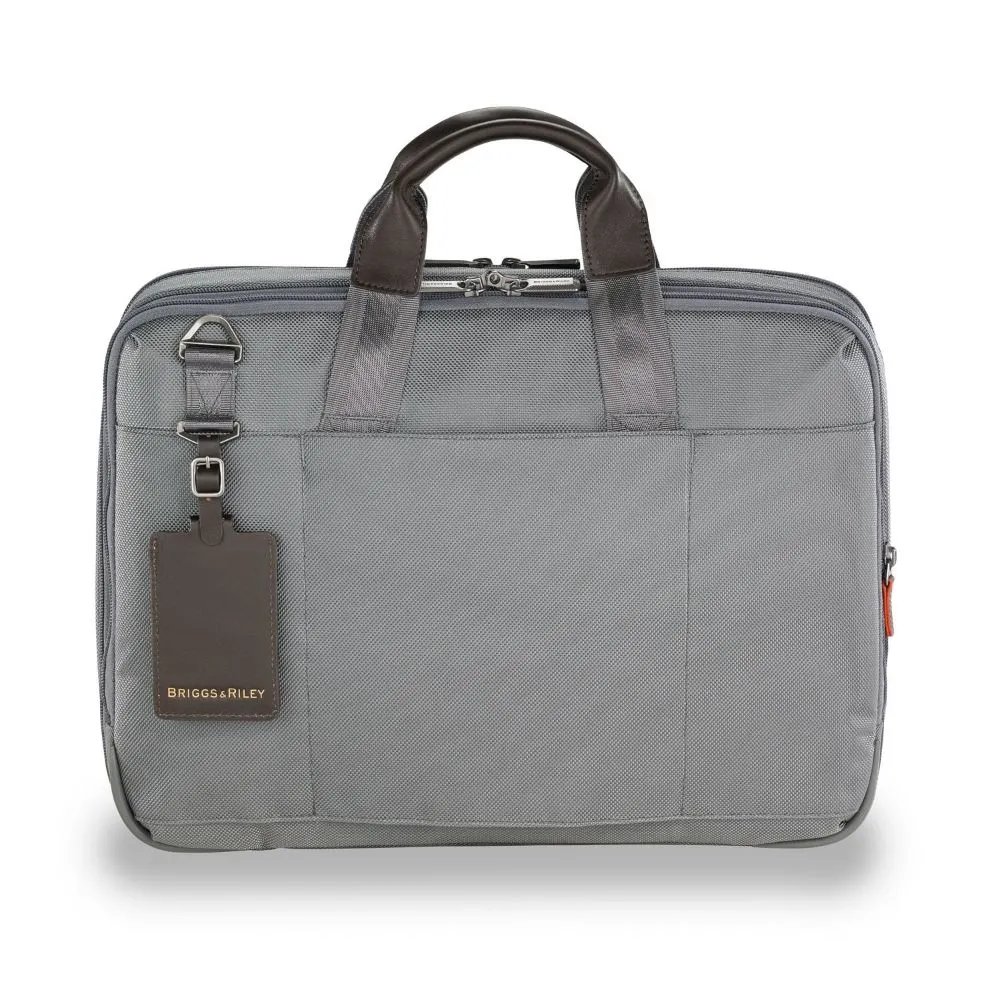 Briggs & Riley Work 12" Expandable Brief Grey Greysize Medium