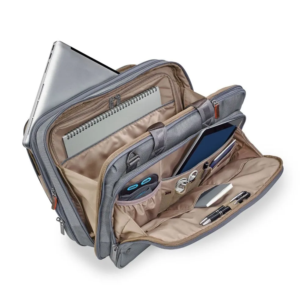 Briggs & Riley Work 12" Expandable Brief Grey Greysize Medium