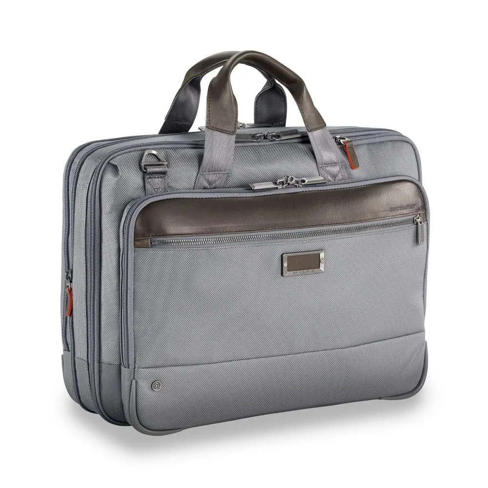 Briggs & Riley Work 12" Expandable Brief Grey Greysize Medium