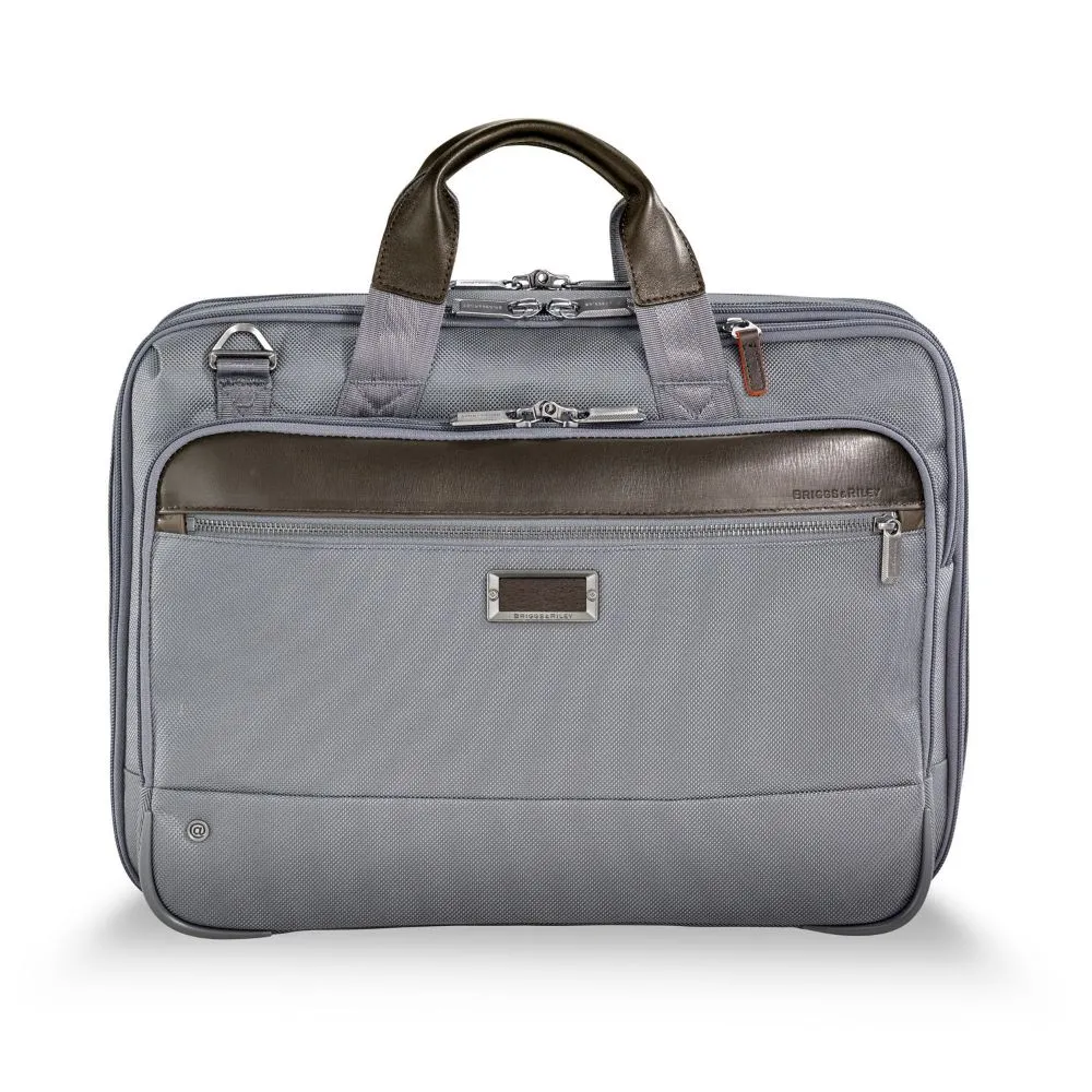 Briggs & Riley Work 12" Expandable Brief Grey Greysize Medium