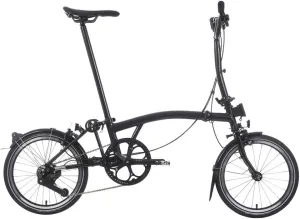 Brompton Superlight Folding Commuter Bike P Line 4-Speed | Compact Urban Bike for Adults, Titanium Rear Frame