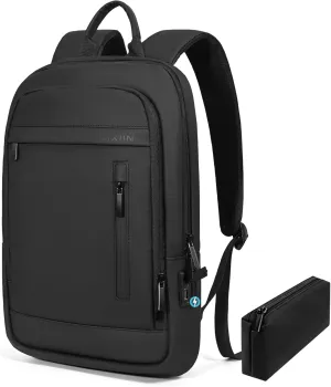 Business Backpack for Men Lightweight Commute Laptop Backpack Anti-Theft Water Resistant Backpack for 15.6 Inch Computer for Daily Office Work with Small Bag