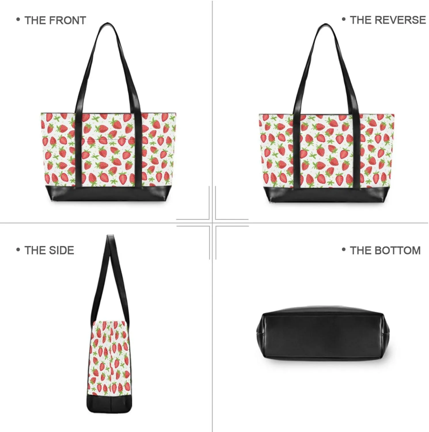 Butterflies Laptop Tote Bag for Women Travel Work Bag Handbags Purse Canvas Teacher Tote Bags with Zipper