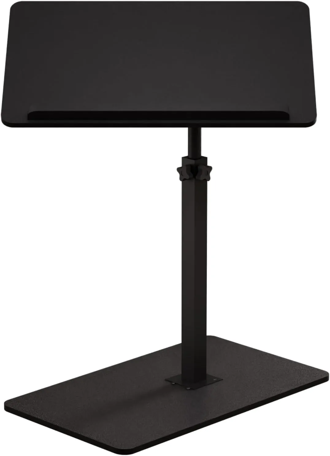 C Shaped End Table,20" W x 14" L,17"-31" Adjustable Height,Swivel and Turnable Desktop,Foldable Side Table for Small Spaces
