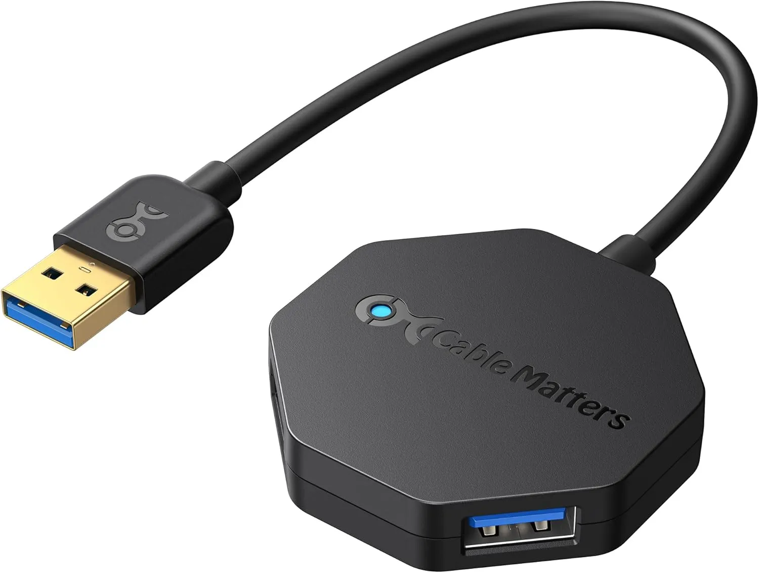 Cable Matters Ultra Mini 4 Port USB Hub (USB 3.0 Hub, USB 3 Hub)