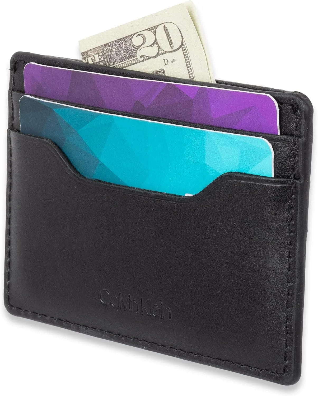Calvin Klein Men's Wallet Sets-Minimalist Card Cases, Bifold Wallets