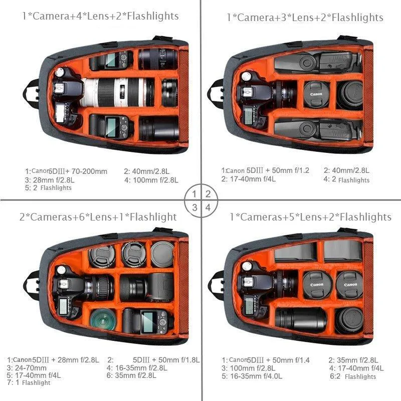 Camera Backpack for Travel with Charging Port