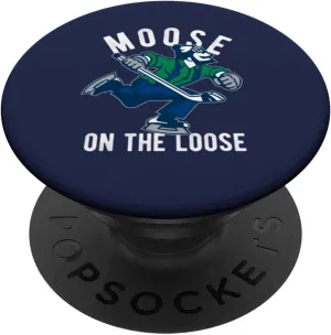 Canuck Moose Ice Hockey Canadian for Canada Team Fans PopSockets Swappable PopGrip