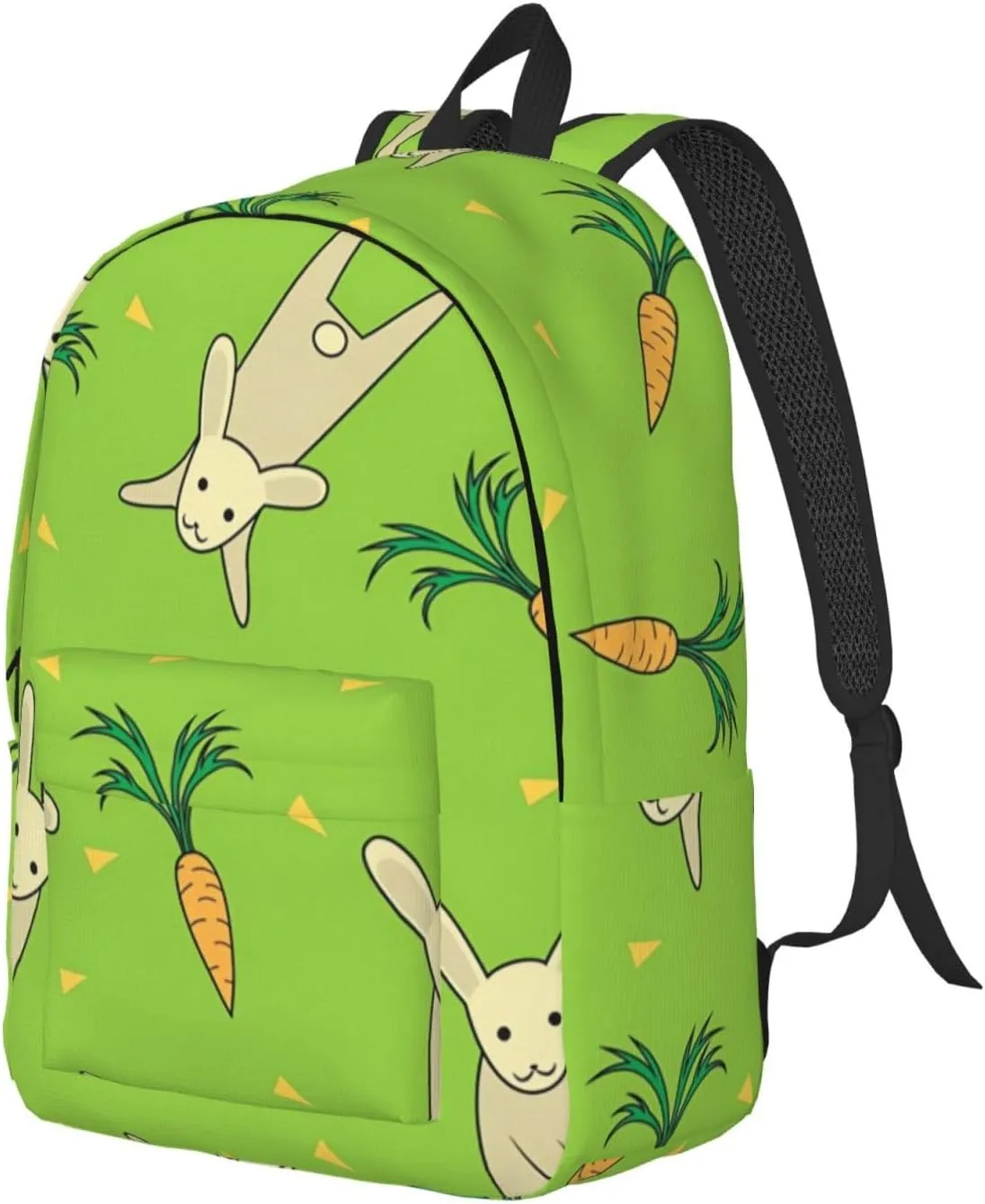 Canvas Casual Backpack Laptop Bag Suitable for Travel Office Outdoor Sports Men and Women Turnip Rabbit