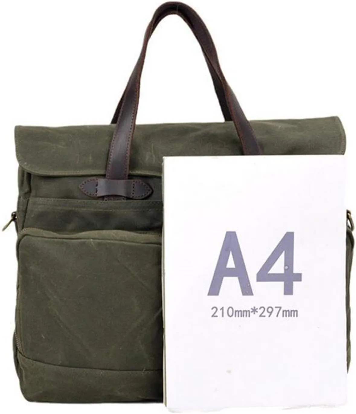 Canvas Laptop Bag for Men - Functional Work Pouch
