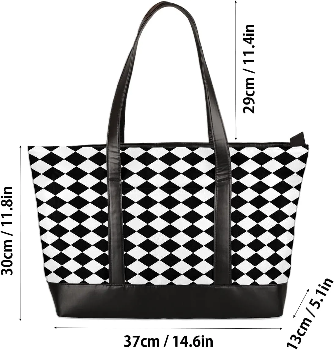 Canvas Laptop Tote Bag for Women Bee Honey Animal Cute 15.6 Inch Large Capacity Computer Bag