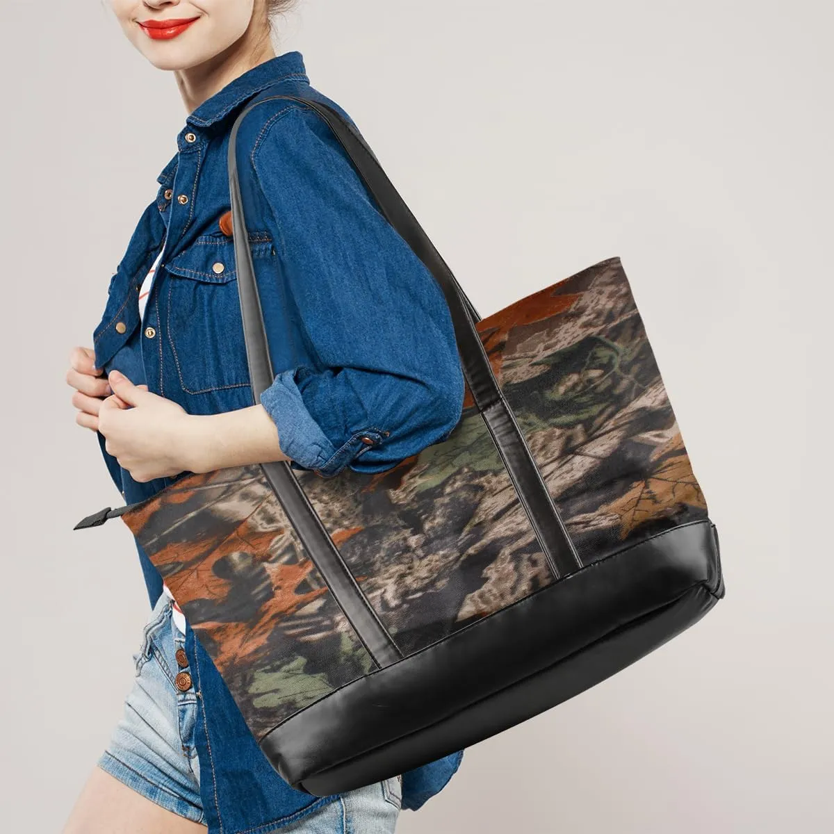 Canvas Laptop Tote Bag for Women Flower Sunflowers Flag 15.6 Inch Large Capacity Computer Bag