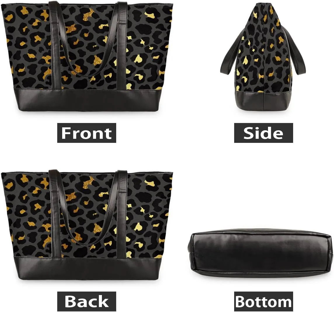 Canvas Laptop Tote Bag for Women Flower Sunflowers Flag 15.6 Inch Large Capacity Computer Bag
